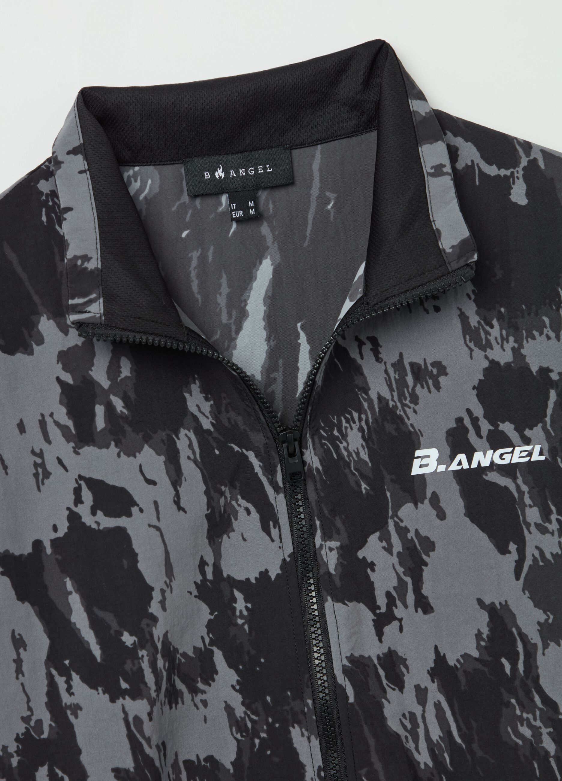 B.ANGEL X THE SEA BEYOND tie-dye full-zip sweatshirt with print