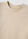 Beige pure cotton regular fit T-shirt_1