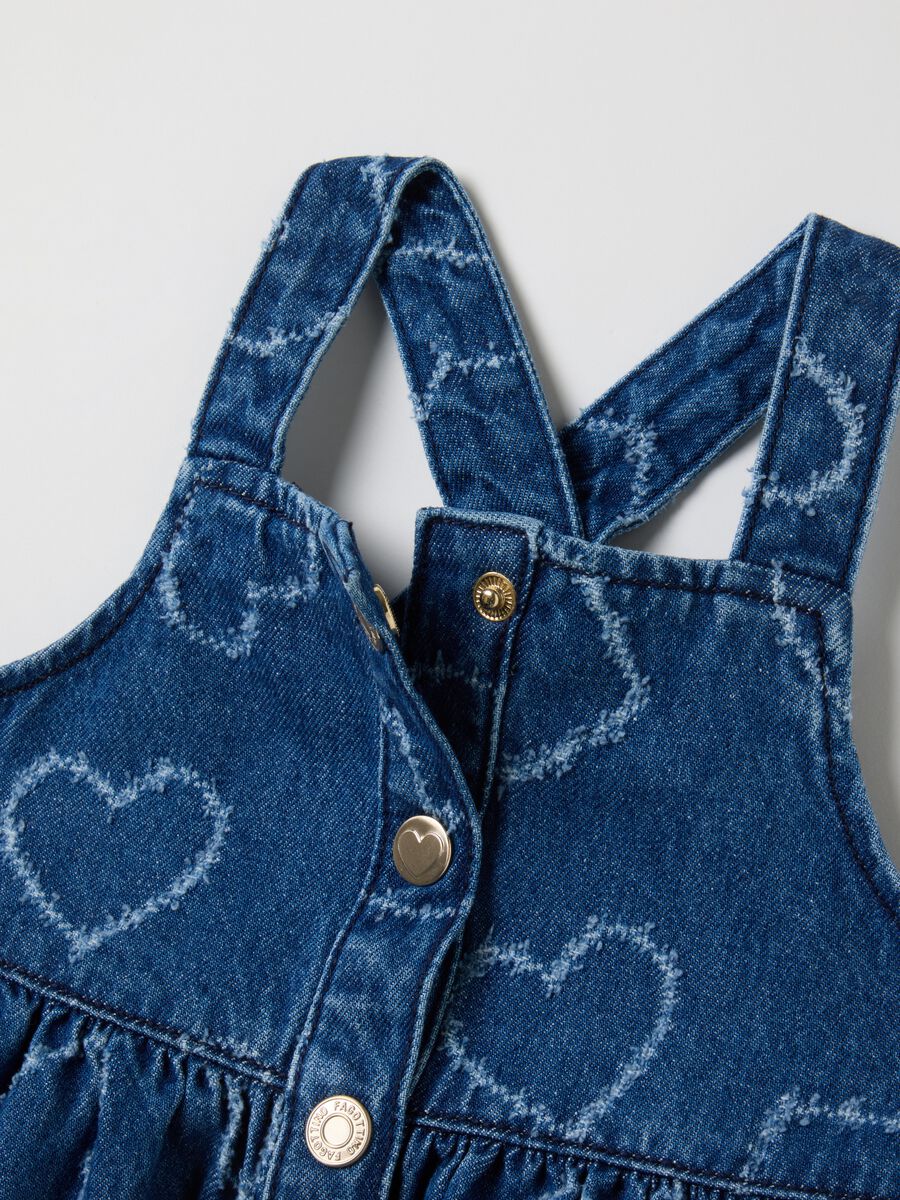 Girls' pure cotton denim dress_2