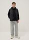 Boy's gray pure cotton skater jeans_0