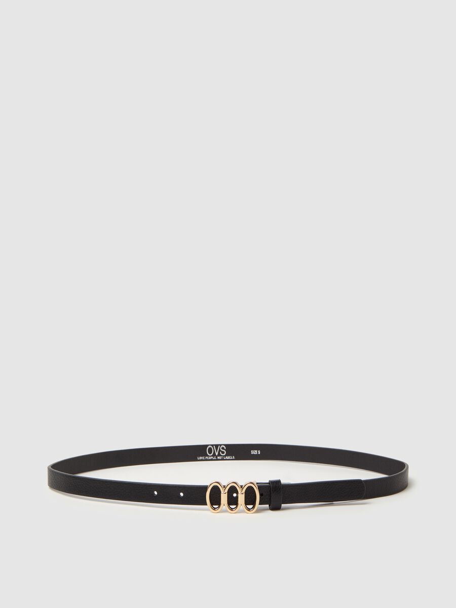 Belt with three-ring buckle_0