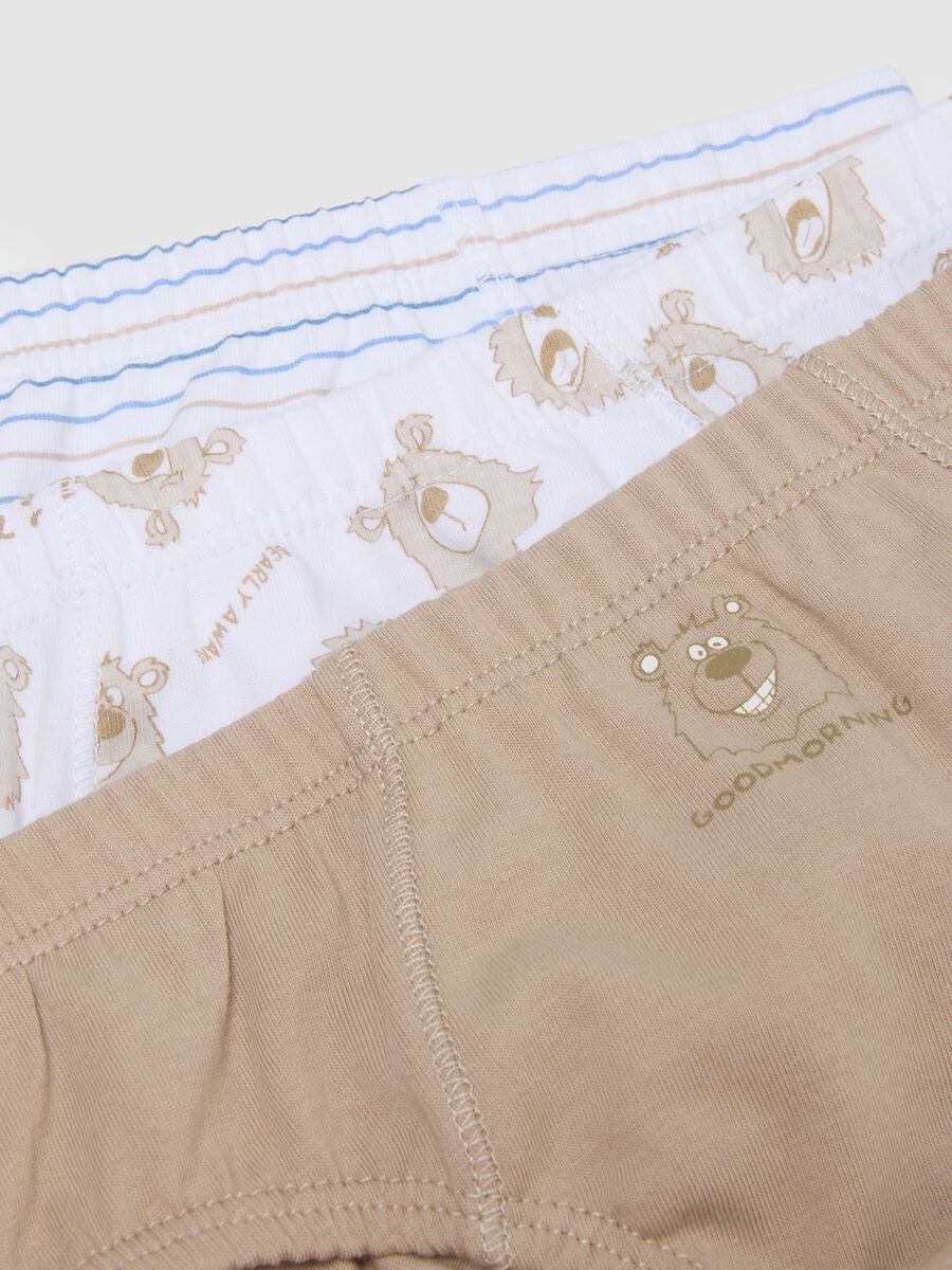 Multipack slip da bambino in puro cotone multicolor regular fit_2