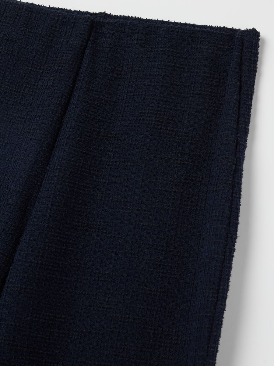 Pantalone a gamba larga trama lavorata_5