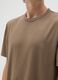 Brown pure cotton regular fit T-shirt_3
