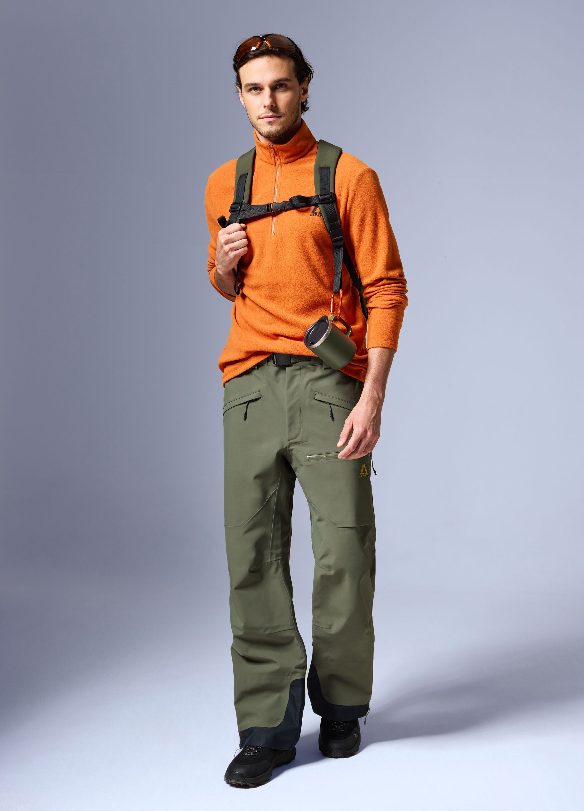 Half zip fleece ALTAVIA WITH DEBORAH COMPAGNONI