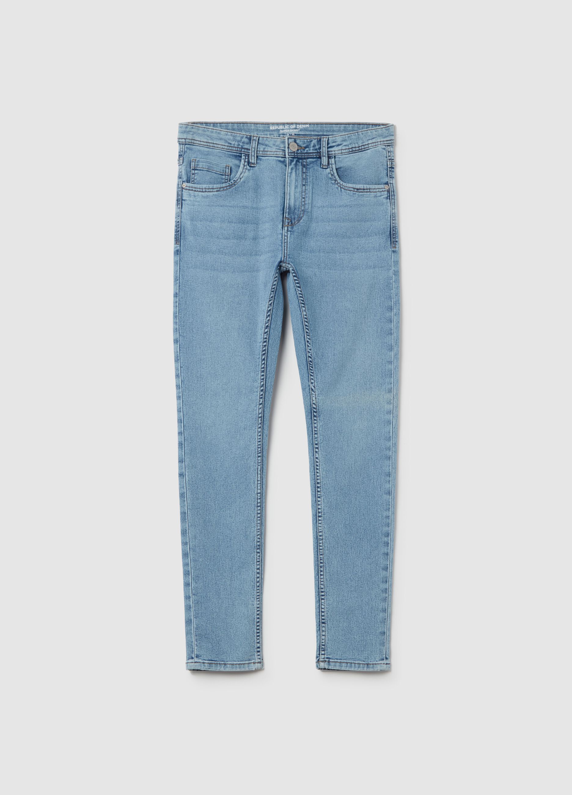 Super-skinny-fit jeans with fading