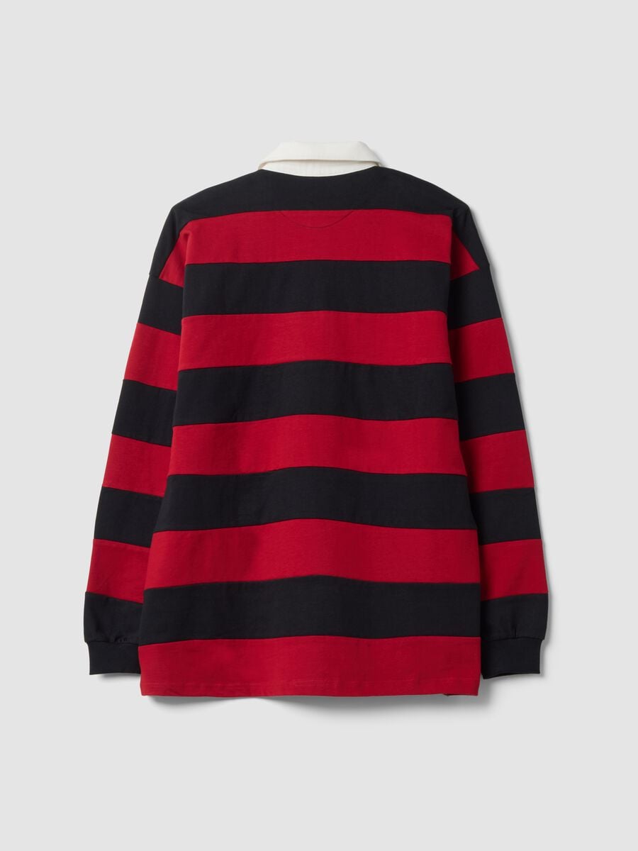 Multicoloured striped rugby polo_2
