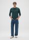Green pure cotton regular fit sweater_0
