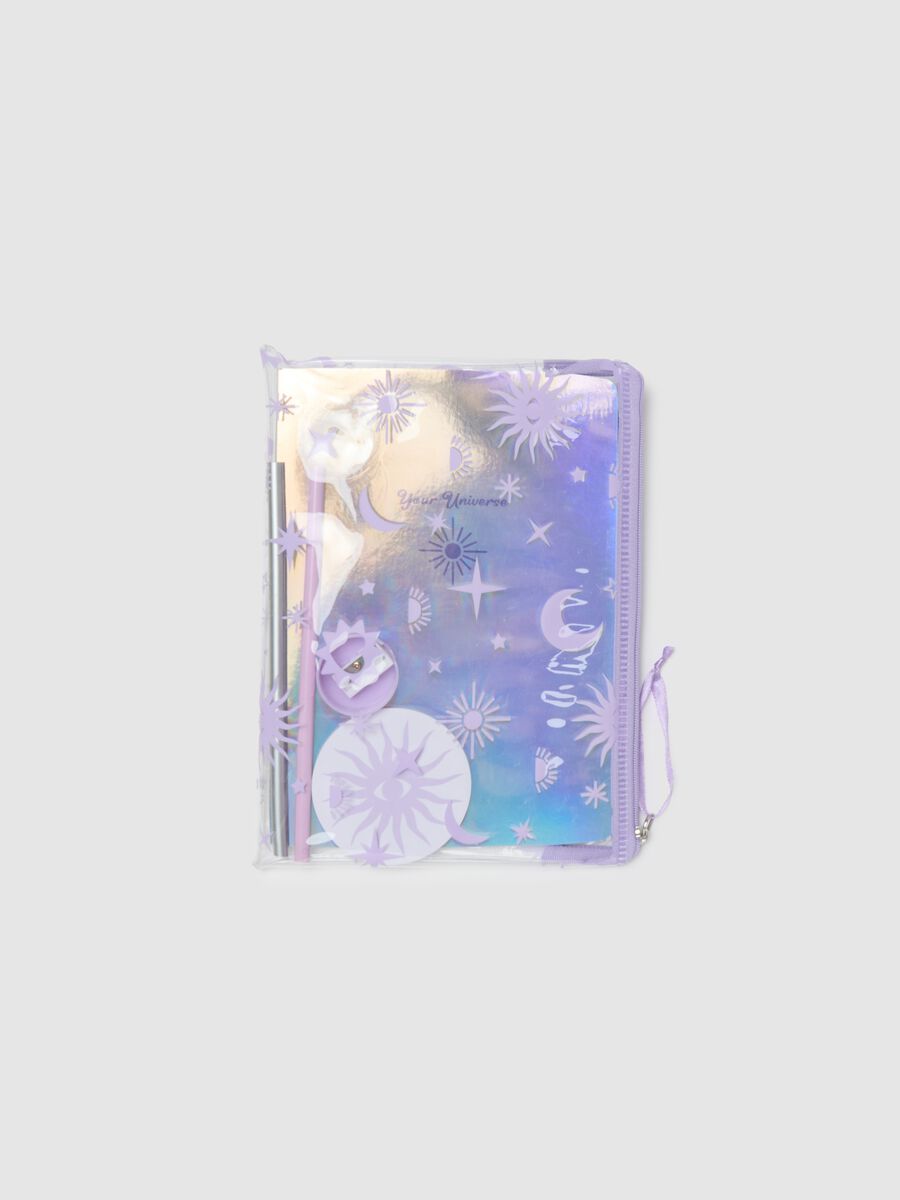 Multicolour agenda and accessory set_0