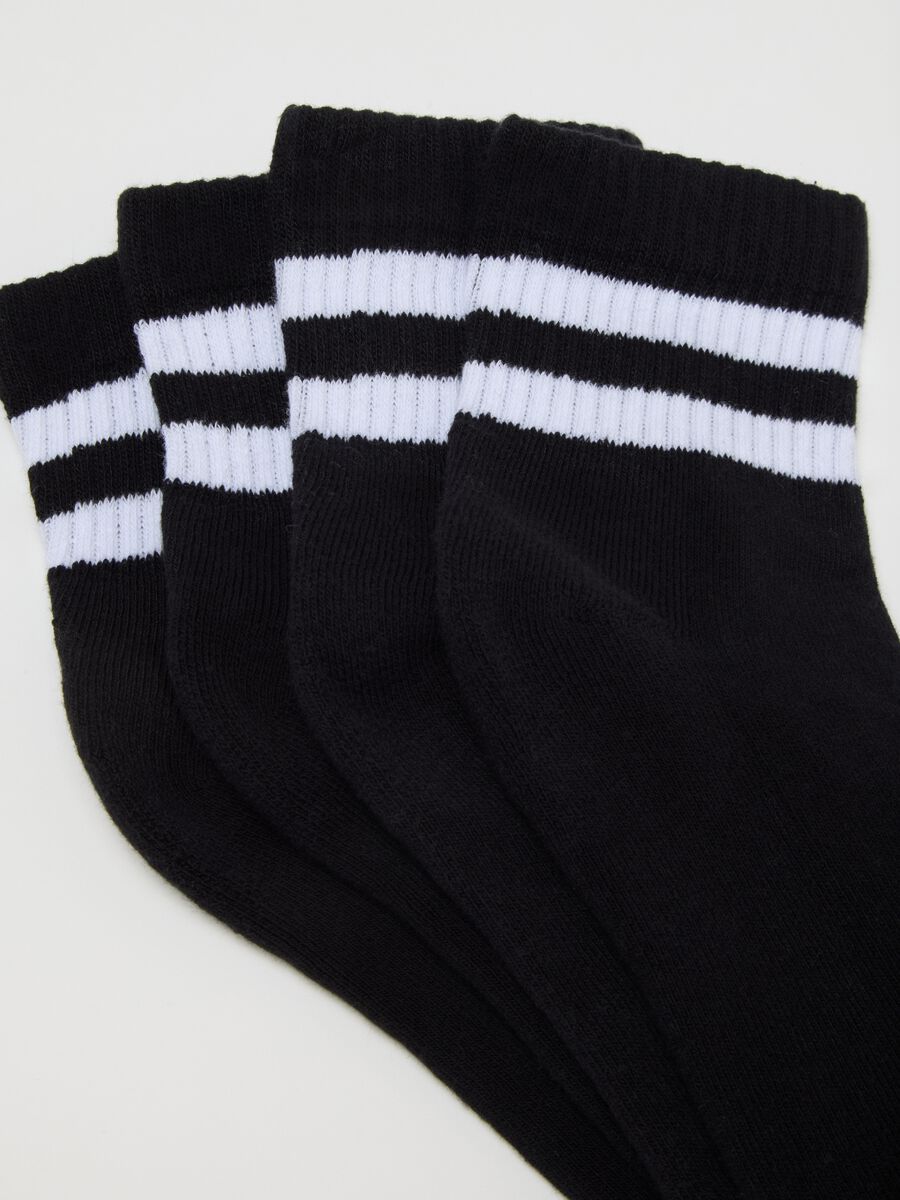 Multicolour Cotton Blend Sock Tripack_1