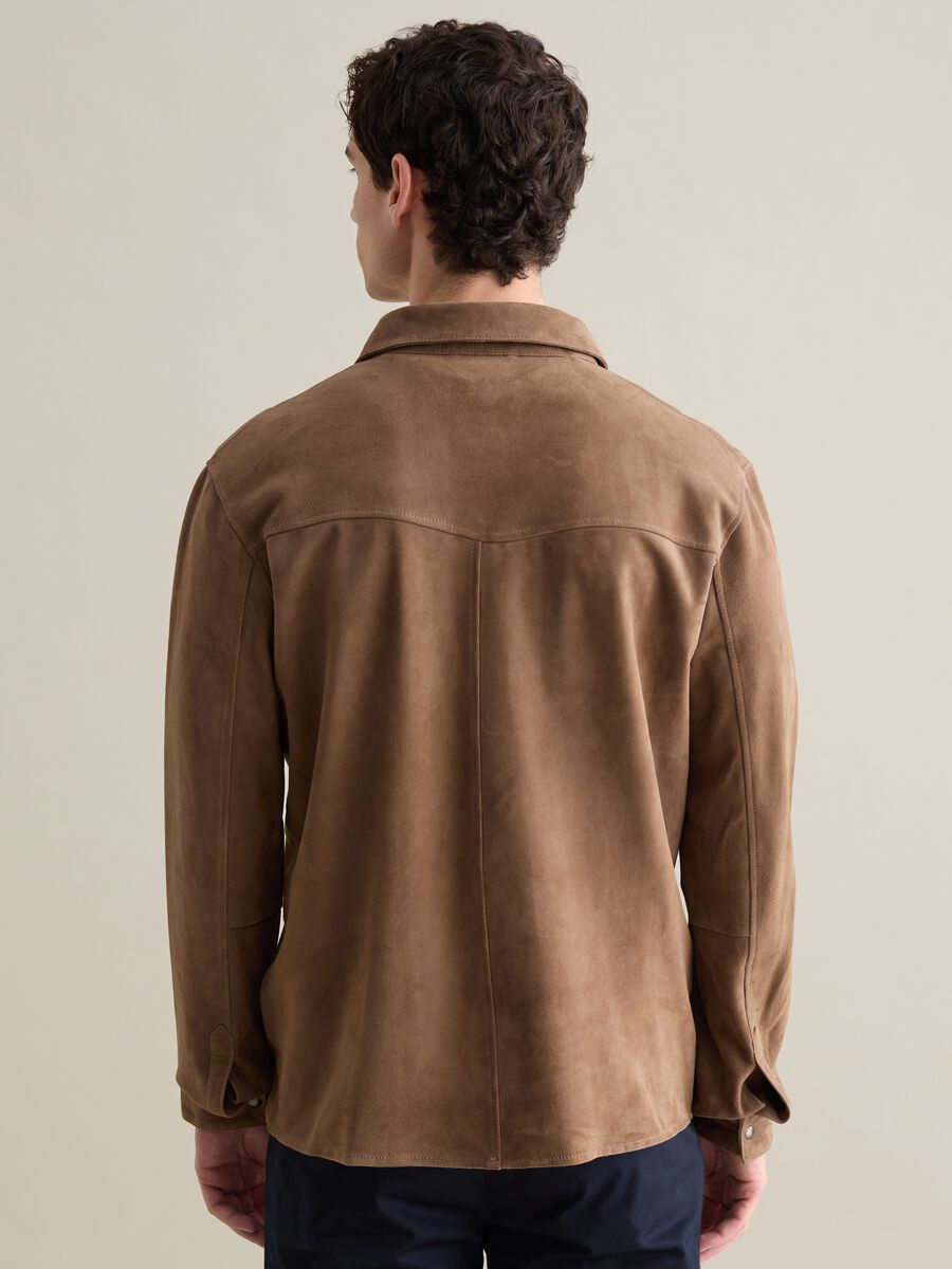 Shacket in suede leather_3