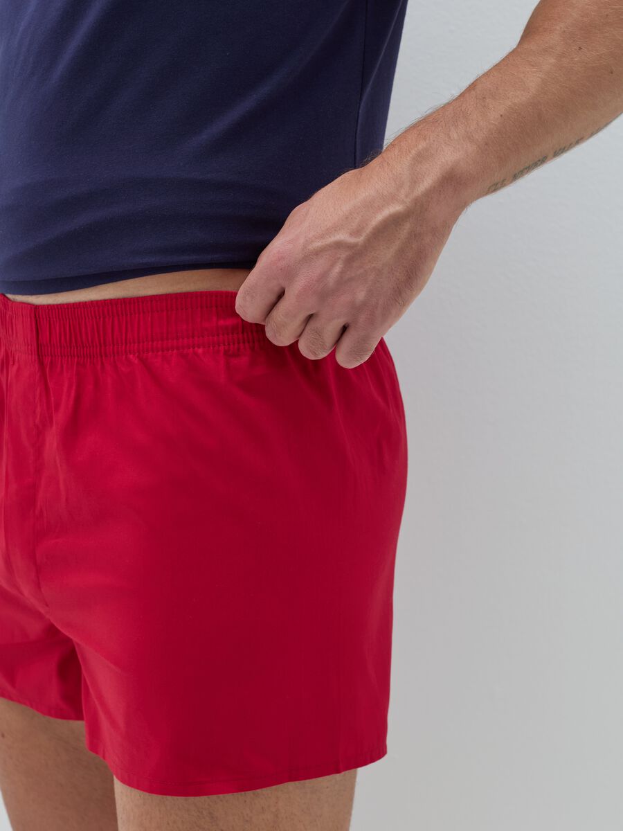 Two-pack boxer shorts in woven fabric with micro pattern_2