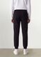 Black organic cotton jogger trousers_3