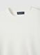 White cotton crew neck T-shirt, regular fit_5