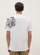 White pure cotton regular fit T-shirt with graphics_2