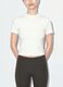 White fitted stretch-cotton T-shirt with high neck_3