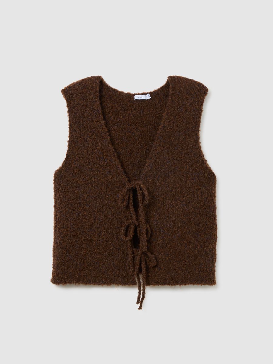 Brown Regular Fit Gilet_4