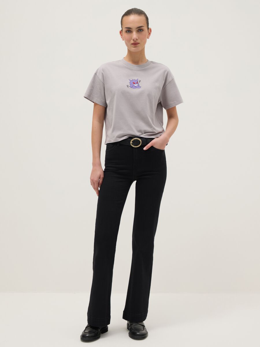 Grey pure cotton T-shirt regular fit with Pok&eacute;mon print_1