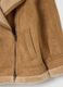 Brown jacket in synthetic shearling fabric_5