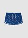 Boys&rsquo; blue boxer swim shorts with little boat print_0
