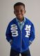 Boys' blue pure cotton hoodie regular fit with numbers and text_0