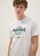 T-shirt bianca con stampa Hard Rock Cafe in puro cotone regular fit_3