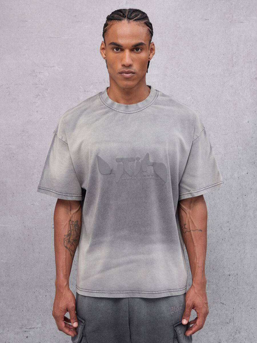Sunfaded Graphic T-shirt Vintage Grey_1