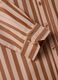 Brown striped pure cotton poplin shirt, regular fit_5