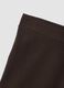 Brown flared leggings in stretch cotton_5