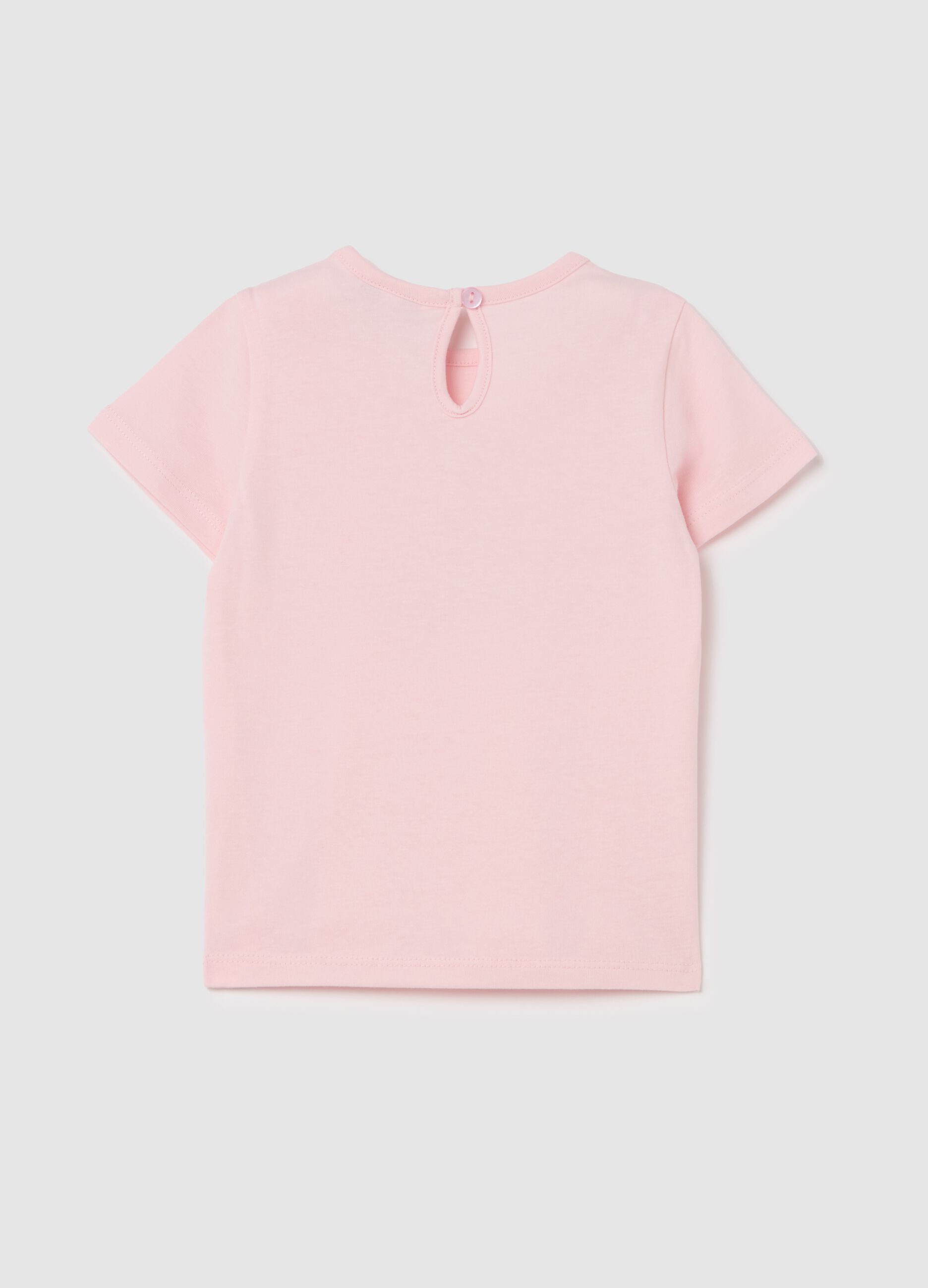 Cotton T-shirt with rabbits print