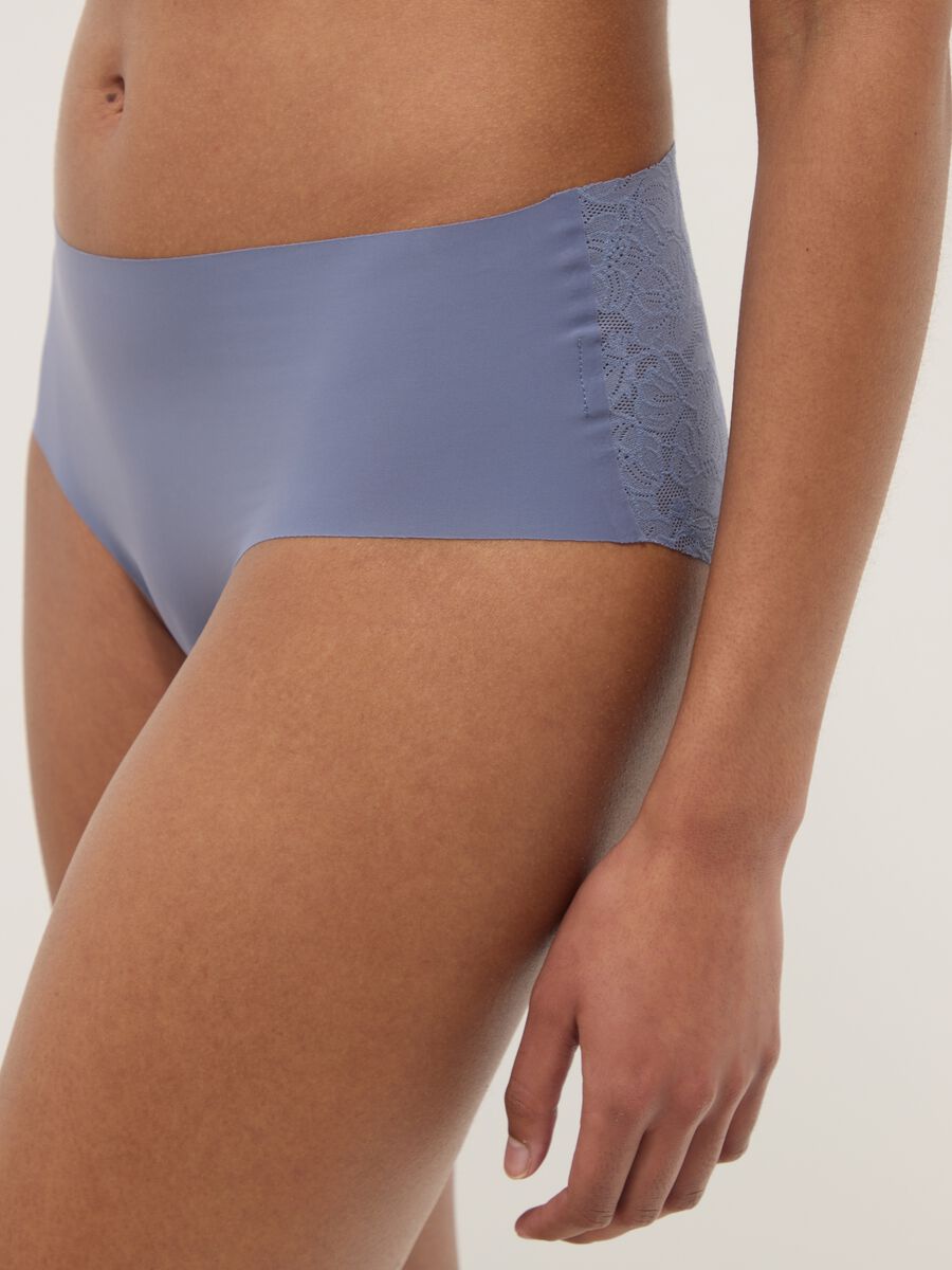 Slip azzurri regular fit con retro in pizzo_3