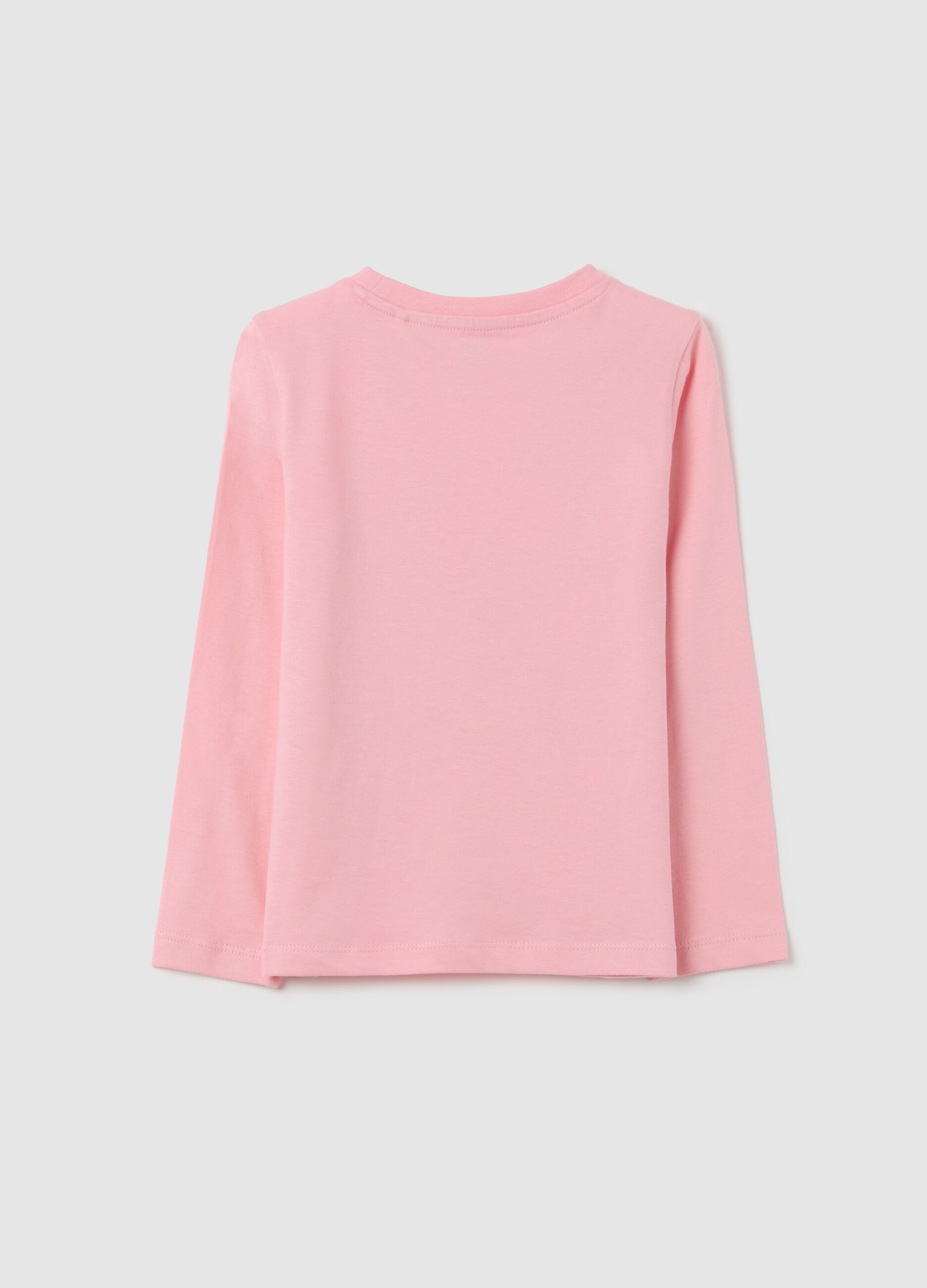 Girls' pink pure cotton regular fit top
