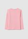 Girls' pink pure cotton regular fit top_1