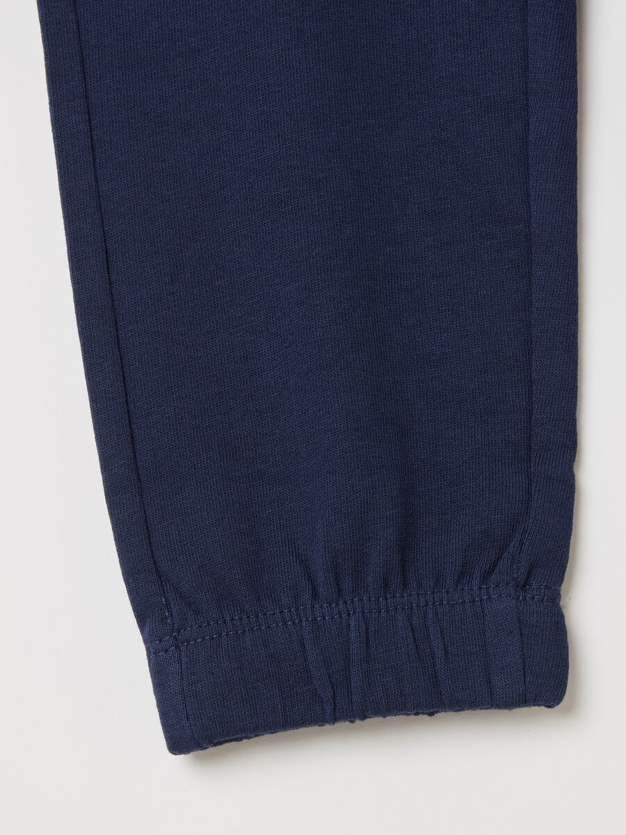 Joggers with drawstring and elasticated trims_3