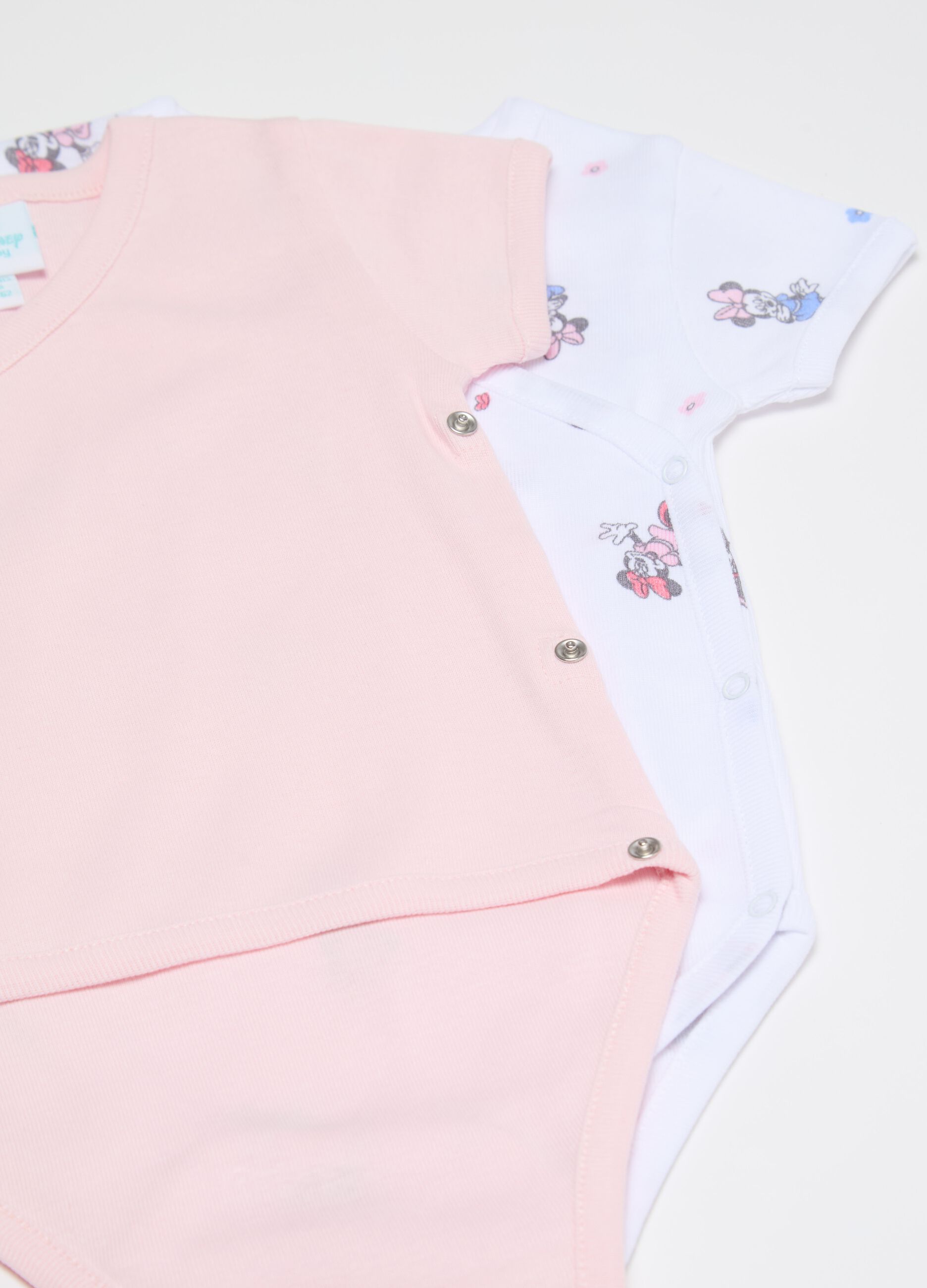 Bipack body in cotone con stampa Minnie