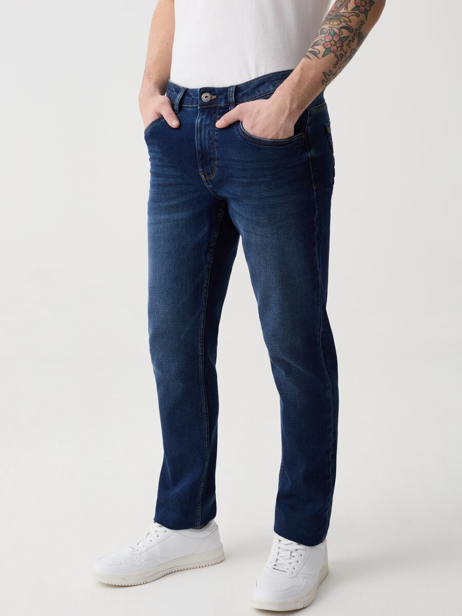 Skinny-fit jeans with five pockets_1