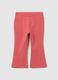 Girl's Pink Stretch Cotton Slim Fit Leggings_0