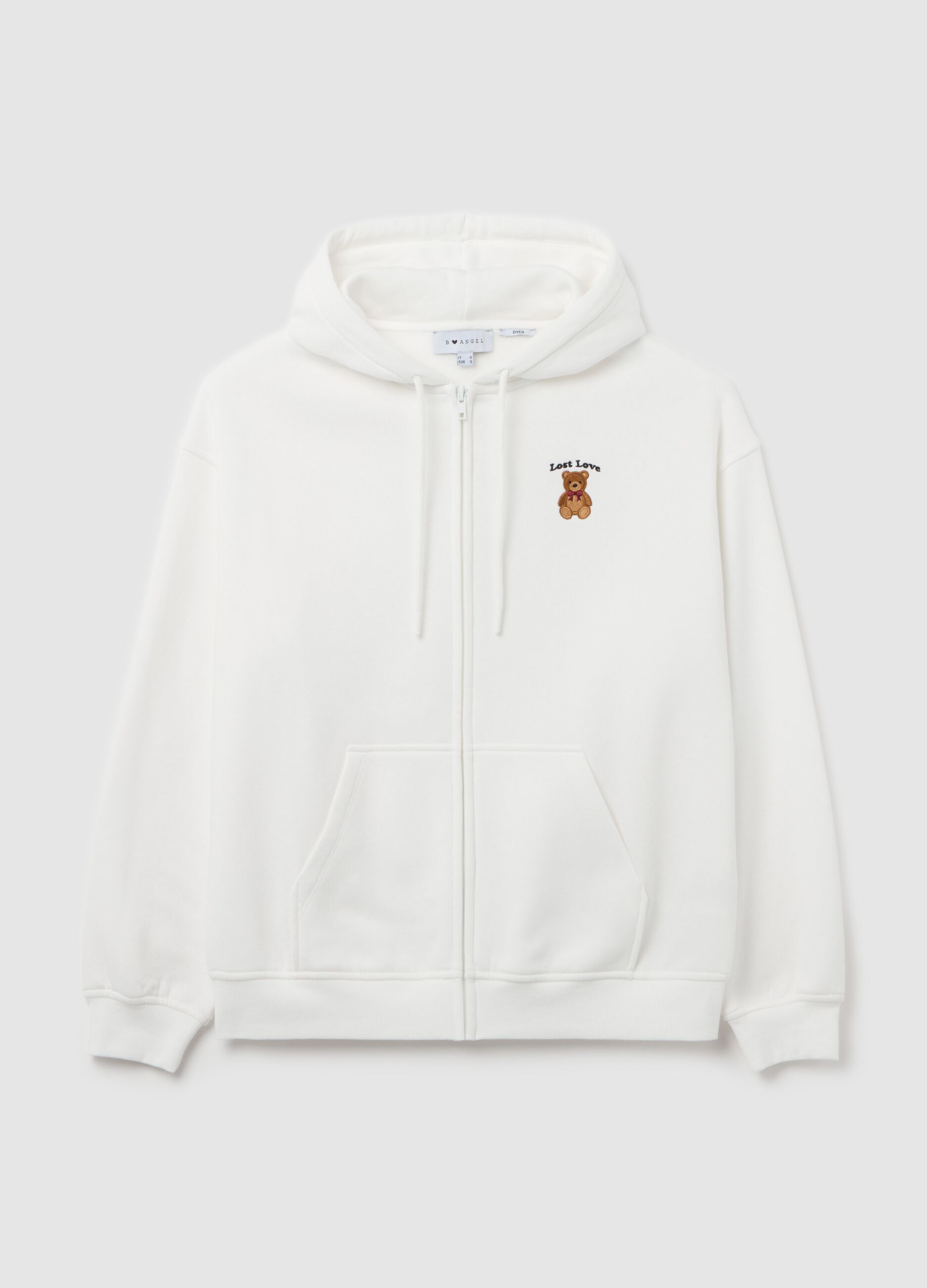 Full-zip oversize con cappuccio