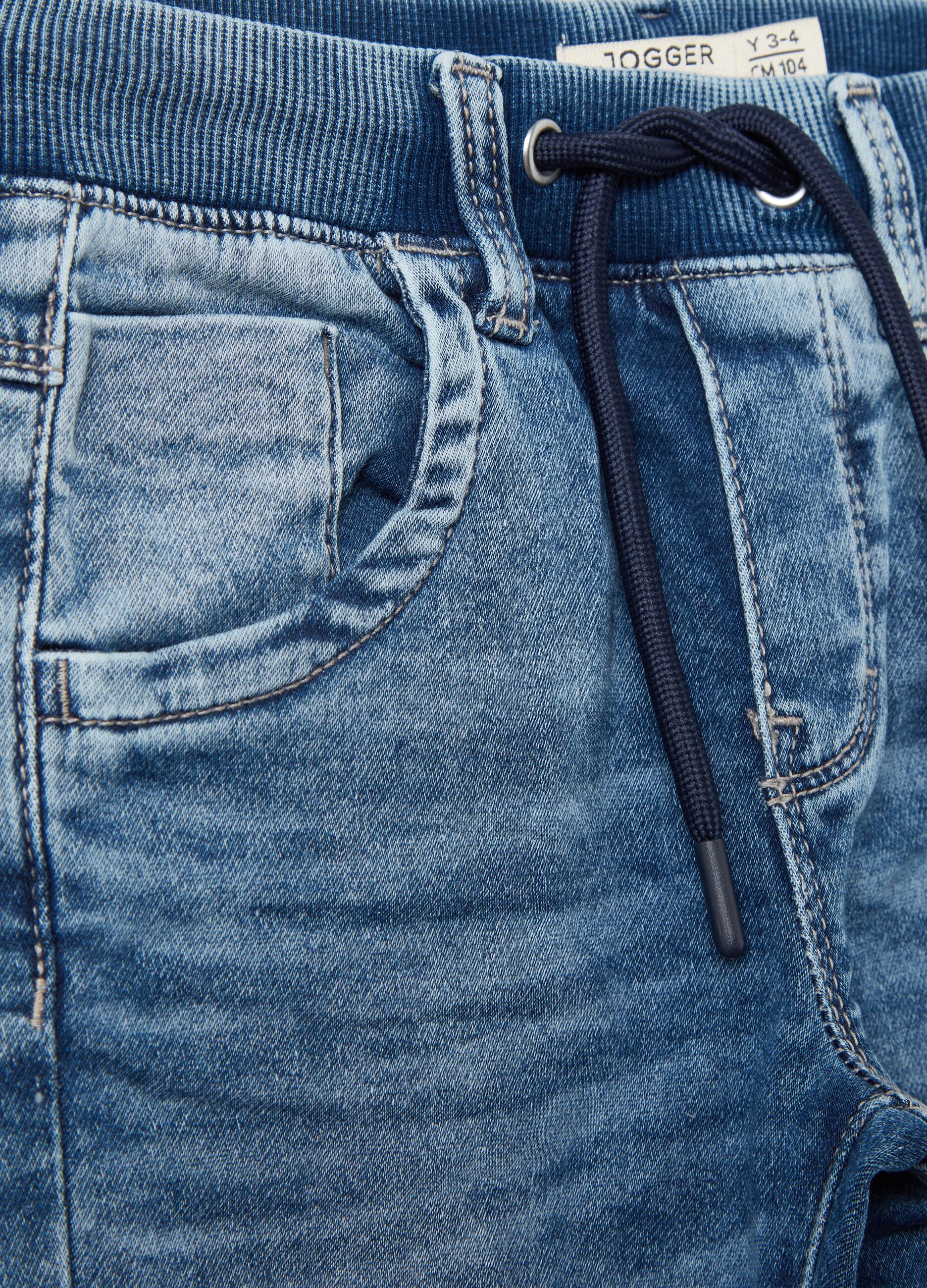 Joggers tapered fit in denim_2