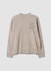 Maglia cammello in misto viscosa con ricamo paillettes regular fit_4