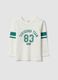 White organic cotton crew-neck T-shirt for boys_0