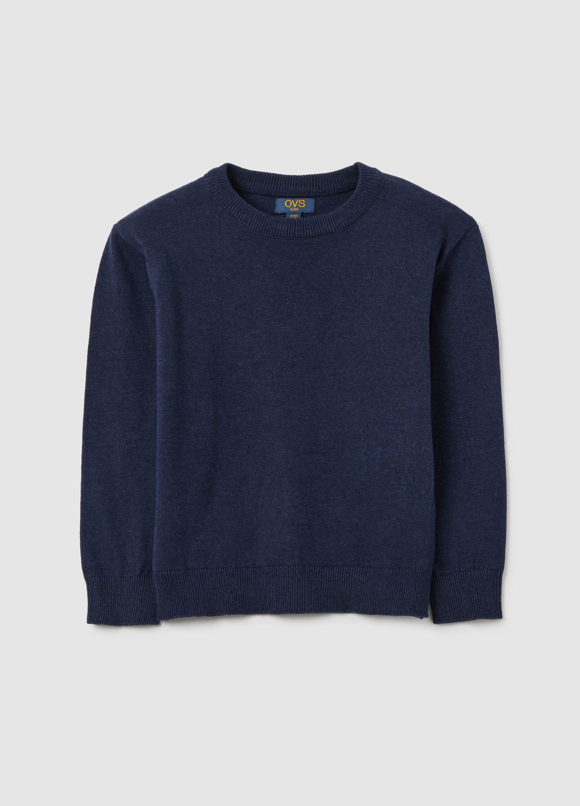 Children's blue cotton sweater regular fit