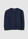Children's blue cotton sweater regular fit_0