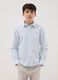 Boys' multicoloured stripe pure cotton shirt, regular fit_0