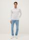 Light blue stretch cotton slim fit jeans_0