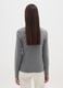 Grey long-sleeve regular fit pure cotton top with rhinestones_2