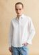 White pure cotton regular fit shirt with classic collar and buttons_2