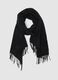 Black Scarf with Fringes_0