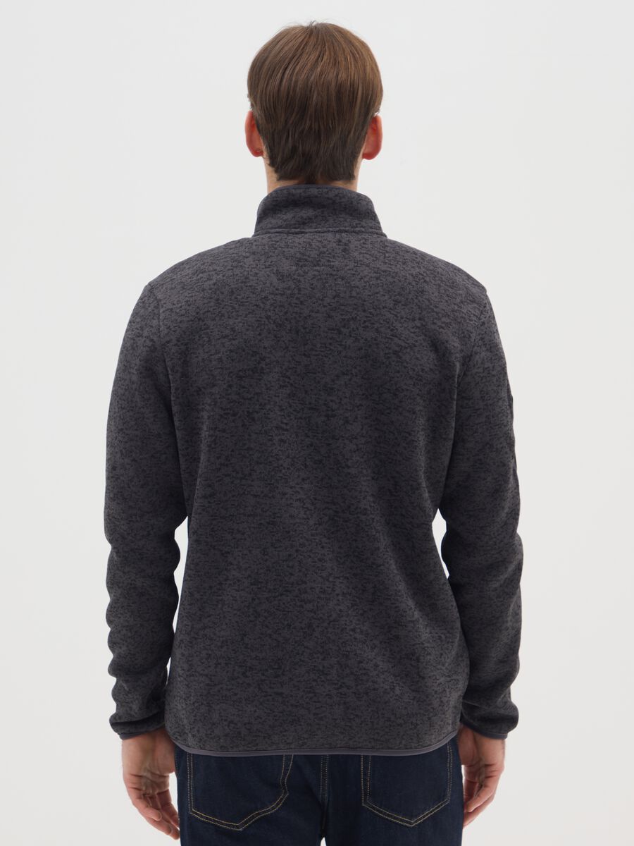 Heavy grey jacket with zip and Canada Trail logo_2