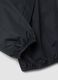 Black oversized rain jacket with hood and zip for boys_2